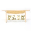 New cross-border pvc straw weaving spliced Chenier letter transparent cosmetic bag, large-capacity waterproof portable storage bag Item Picture